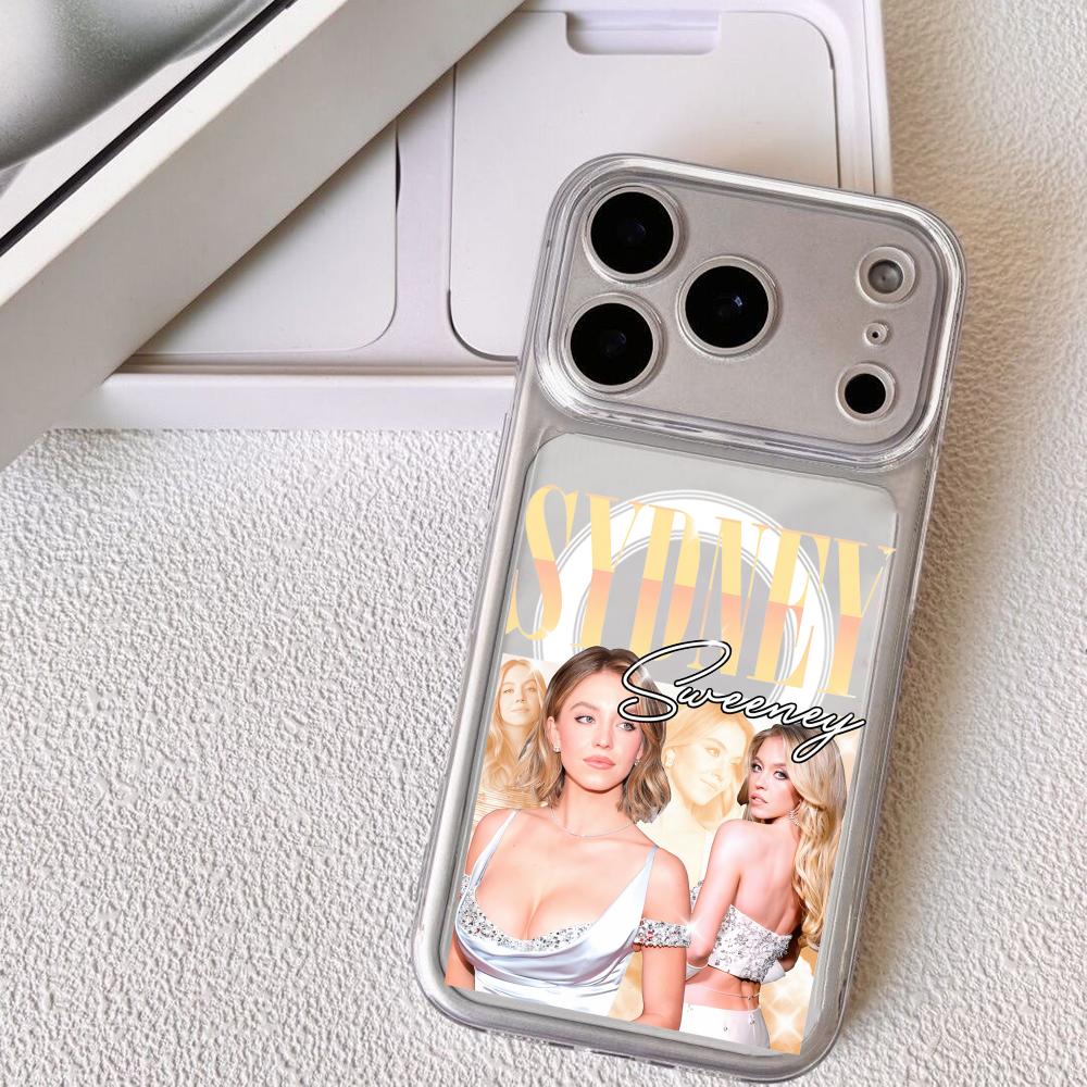 

Fashion S-Sydney Sweeney Phone Case For iPhone 17 16 15 14 13 12 Pro Max Plus With Magnetic Crystal Clear Case Wireless Charge iPhone 13