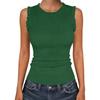 Sleeveless Ribbed Knit Tank Top for Women Slim Fit Stretchy Lightweight Soft Fabric Casual Summer Wear