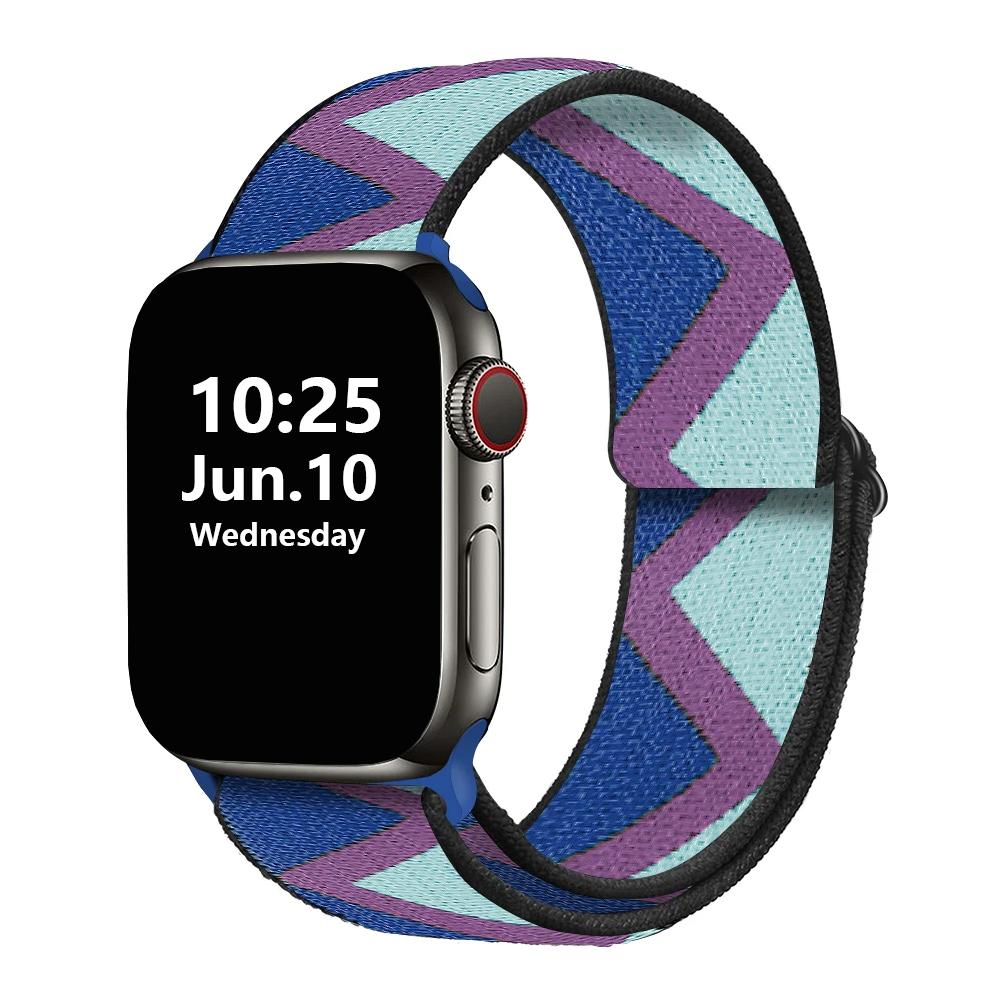 Loop Strap for Apple Watch Band 41mm 40mm 38mm 45mm 44mm 42mm Stretchy iWatch Series 8/76/5/4/3/2/1 Double-Layer Stretch Belt