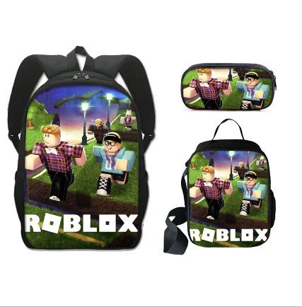 Roblox Student Schoolbag Korean Version Of Primary And Secondary School Backpack Ins Style Fashion Trend Backpack Three-Piece Set