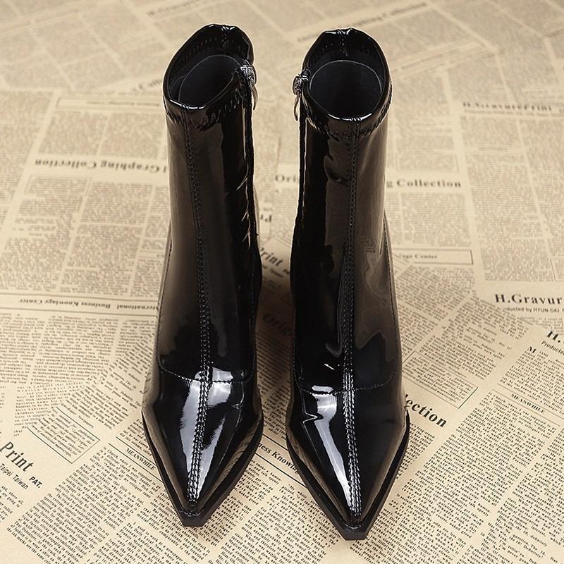 Fashion Temperament French Pointed Toe High Heels Autumn and Winter Korean Ankle Boots 2025 Autumn New High Fashion Skinny Booties