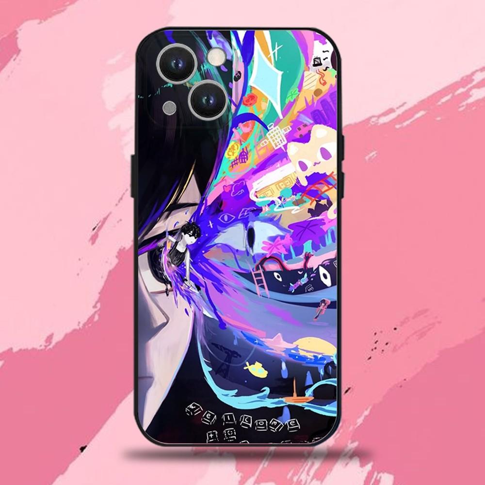 O-Omori Game Phone Case For iPhone 16,15,14,13,12,11 Plus,Pro Max,XS,X,XR,SE,Mini,8,7,Soft Silicone Black Cover
