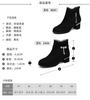 Fashion Women's Short Boots Thickened Fleece-lined High-top Cotton Shoes Versatile Medium Arch Soft Sole Snow Boots for Autumn/winter