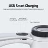 30X Handheld Magnifier LED Lighted Rechargeable Magnifying Glass for Jewelry Calligraphy Inspection 4 Lighting Modes
