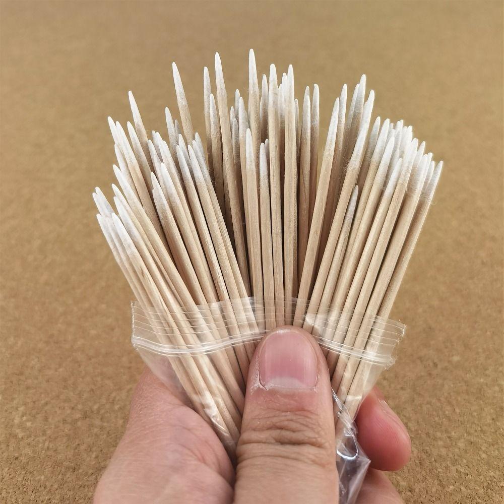 100pcs/bag Cosmetic Tattoo Tools Disposable Cotton Swab Makeup Accessories Ultra-small Tip Cotton Sticks Lint Free