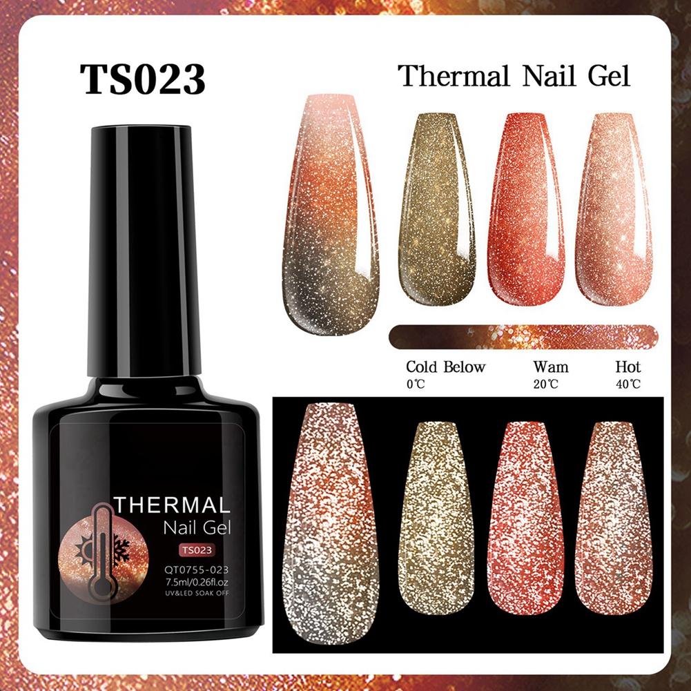 

Термальный гель-лак для ногтей меняет цвет при разной температуре