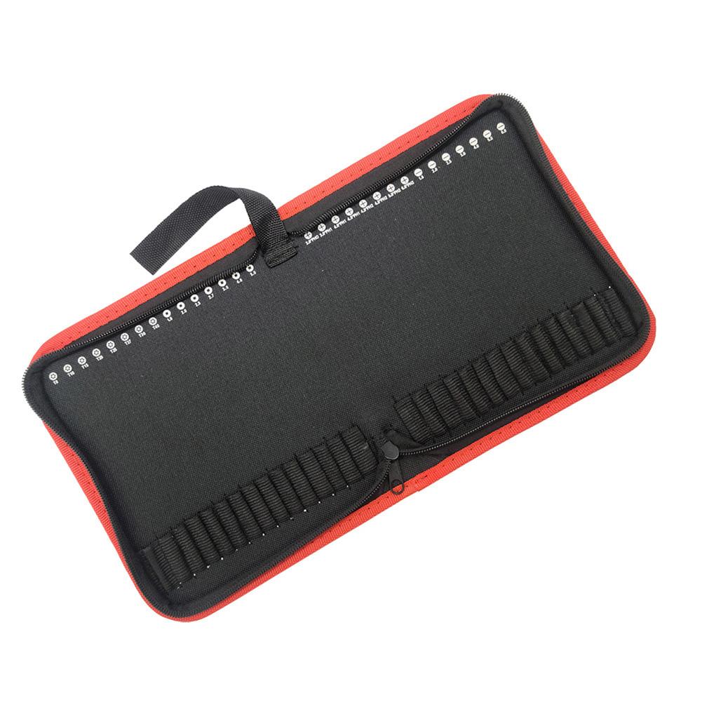 1 Stück Bohrer-Organizer-Tasche 24/30/55 Bohrer-Steckplätze zur Aufbewahrung Oxford-Gewebe Werkzeugtasche Etui Halter Beutel mit Reißverschluss Werkzeugaufbewahrung