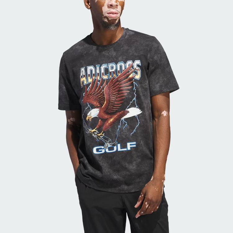 adidas Adicross Eagle Graphic Tee Grey Six Men Streetwear IM8294