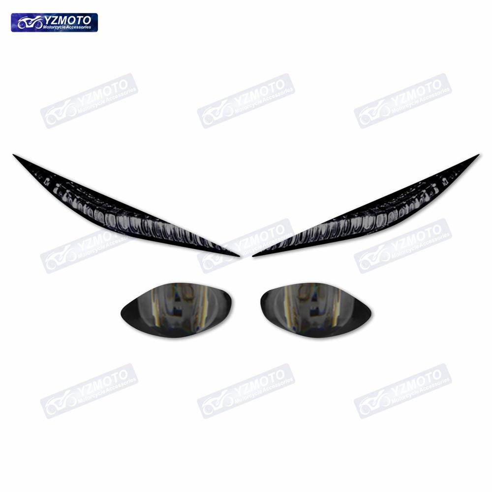 For YZF R6 2017-2023 Motorcycle Track Version Edition Headlight Decoration Sticker Motorbike Headlight Protective Film Stickers