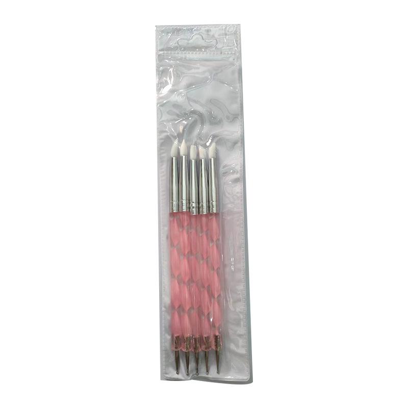 

Spiral Silicone Dotting Tool Set - Five-Piece Embossing & Carving Nail Art Pens