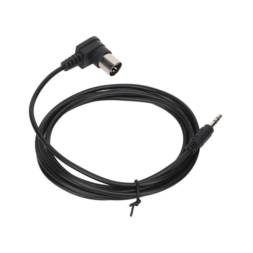 Plug and Play 90 Degree Elbow 3.5mm to DIN 8PIN Converter Cable Audio Equipment Connection