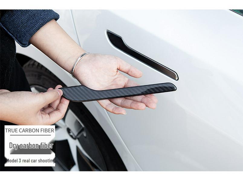 Tesla Model 3/Y Refresh Carbon Fiber Door Handle Sticker