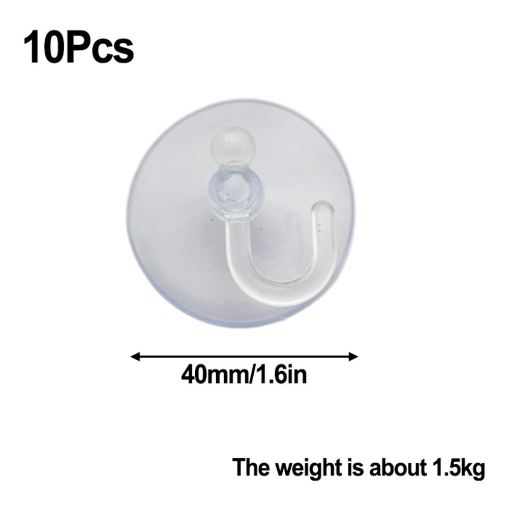 10Pcs Suction Cup Hook DIY Projects Easy Installation PVC