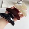 Pinzas Para El Cabello Marble Leopard Tortoiseshell Cellulose Hair Claw Clips Big Size Strong Hold Acetate Hair Claws for Women