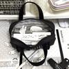 Ins Style Cute Lace Wave Point Handheld Pen Case Big Capacity Student Stationery Storage Bag Pen Bag Makeup Bag Gift