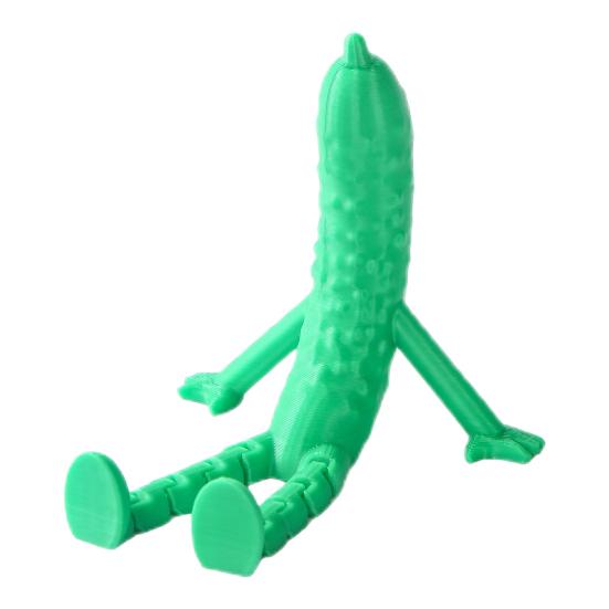3D Printed Fruit Figurine with Articulated Legs Movable Joints Banana