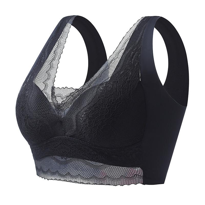 Seamless Bra Top Women Wireless Lace Bralette Plus Size Underwear Comfortable Sexy Lingerie L-5L