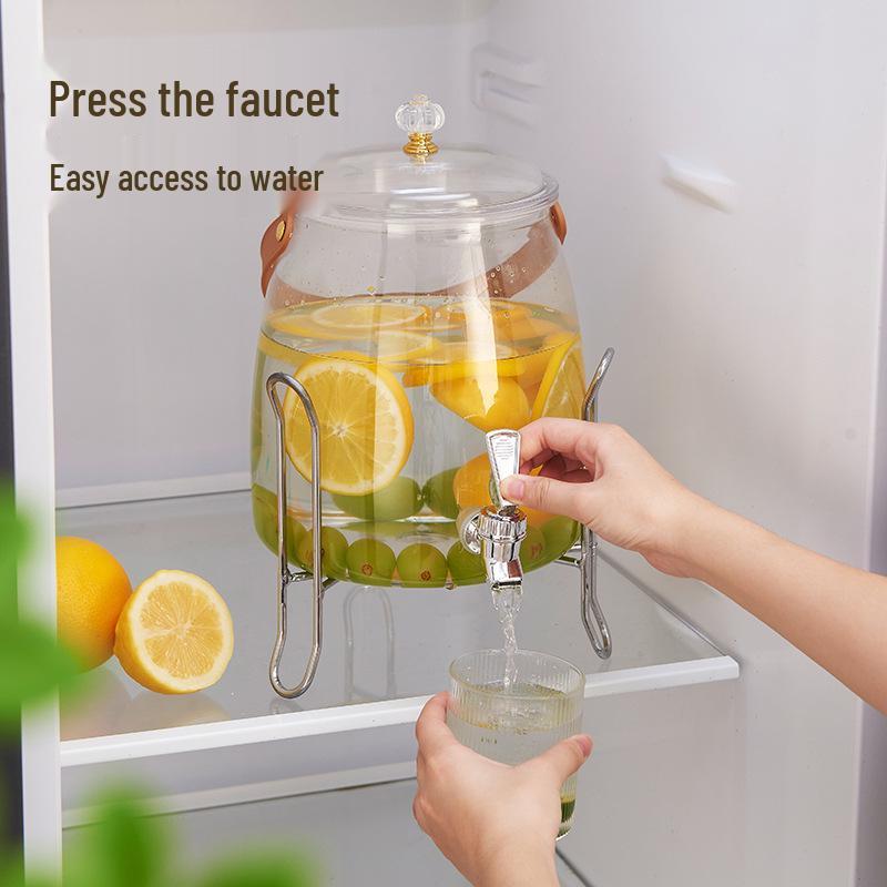 Large Capacity Household Cold Water Kettle with Faucet for Juice, Tea, or Wine Soaking