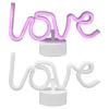 Pink Light Neon Sign Love LED Neon Sign Low Energy Table Neon Light  Desktop Decor