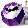 1 Stück Mond Fledermaus Automatisches Öffnen/Schließen Regenschirm, 8-Speichen stabile Struktur, Tragbarer Reise Regenschirm, Partys, Tägliche Nutzung, Outdoor Zubehör, Arti