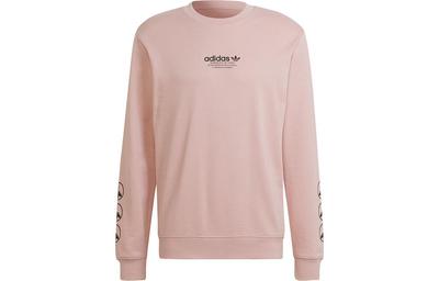 adidas Originals Sweatshirts Men's Pink Crew Neck Moderate Regular HF4905