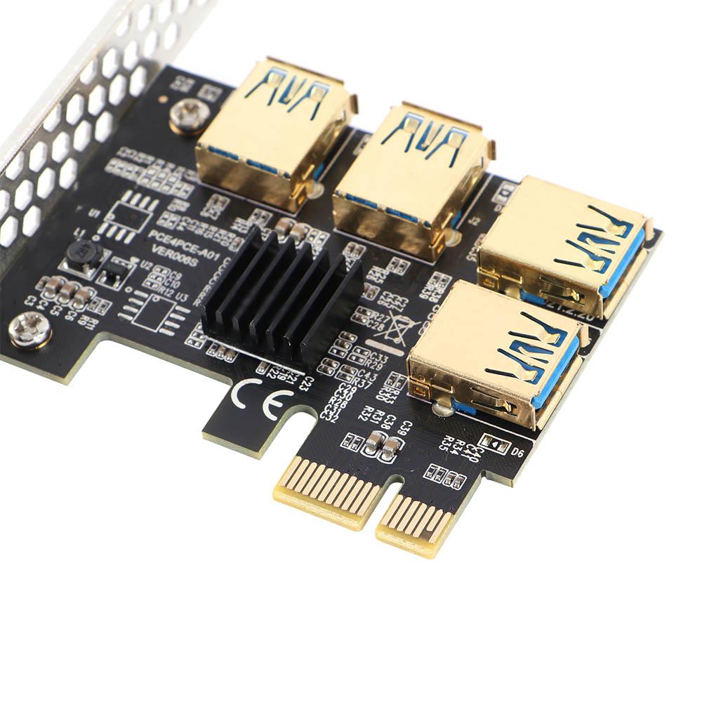 BTC Devices Multiplier Hub Adapter PCI Express Riser Card Expansion Card For Bitcoin Mining Miner