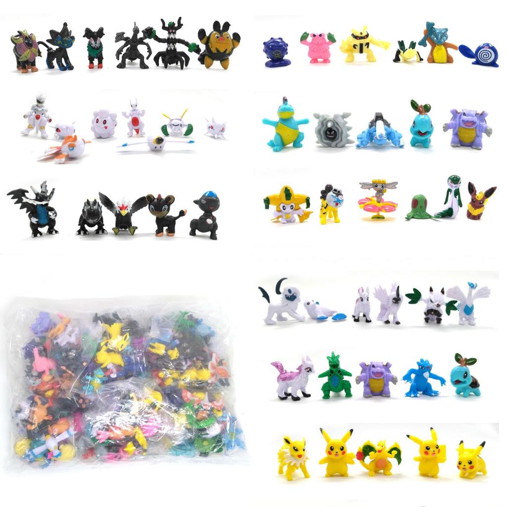 144pcs Pokemon Action Figures Collection Toy Anime Kids Toy Gift