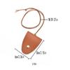 Storage Hanging Rope Eyeglasses Storage Bag Pendant Leather Hanging Neck Pouch  for Unisex