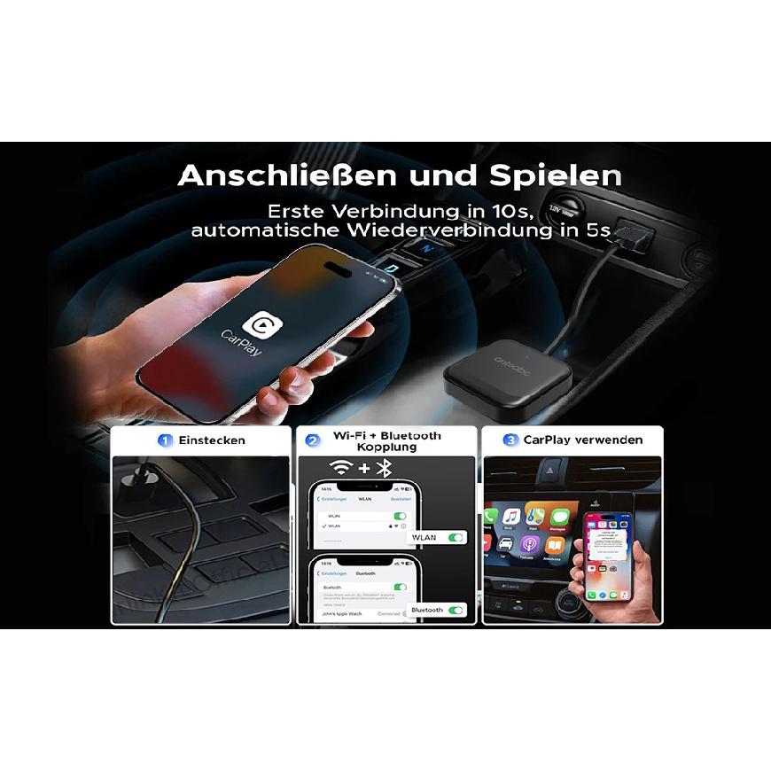 Carbitlink to Wireless CarPlay Car Navigation Plug & Play Car Carbit link For Baic X55 Geely Jetour Changan Chery DongFeng