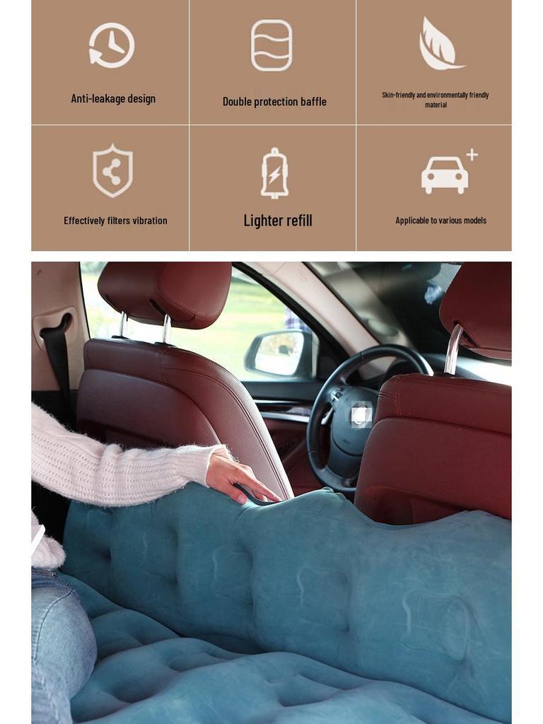 Cartoon Folding Inflatable Car Mattress for SUV and Sedan