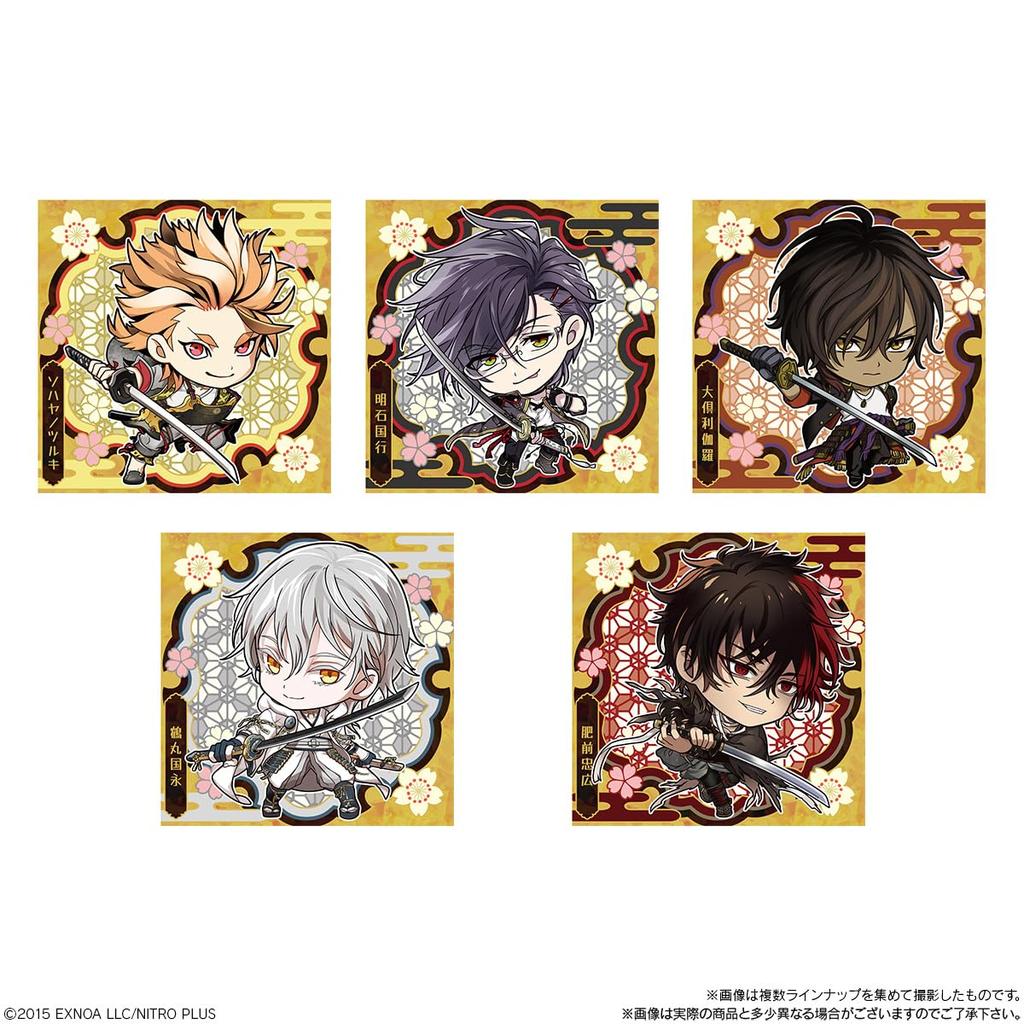 Bandai Niformation "Touken Ranbu ONLINE" Seal Wafers 2, 20 pieces, Candy Toys/Wafers