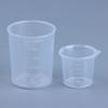 20Pcs Clear Graduated Measuring Cup Mini Plastic Laboratory Beaker Scale Graduated Transparent Mixing Cup Kitchen Baking