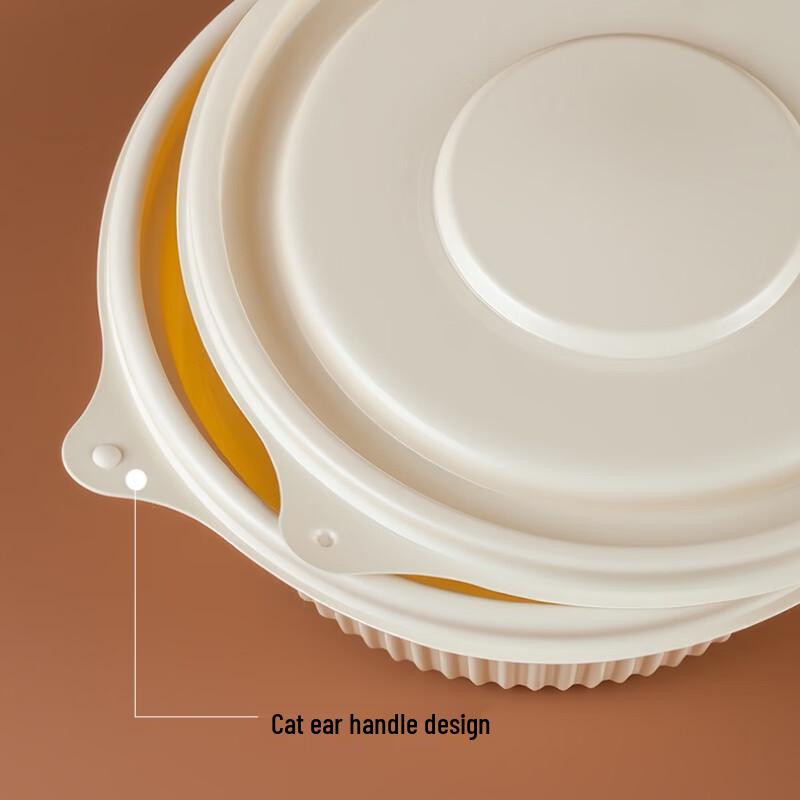 Biodegradable Corn Starch Round Bowls with Lids