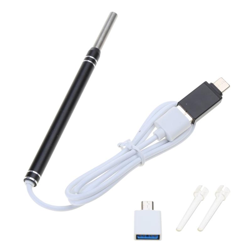 

Ear Wax Remover,USB Otoscope Earwax Remover Tool Ear Endoscope with LED Light,Visual Ear Scope Camera Safe Ear Pick 1