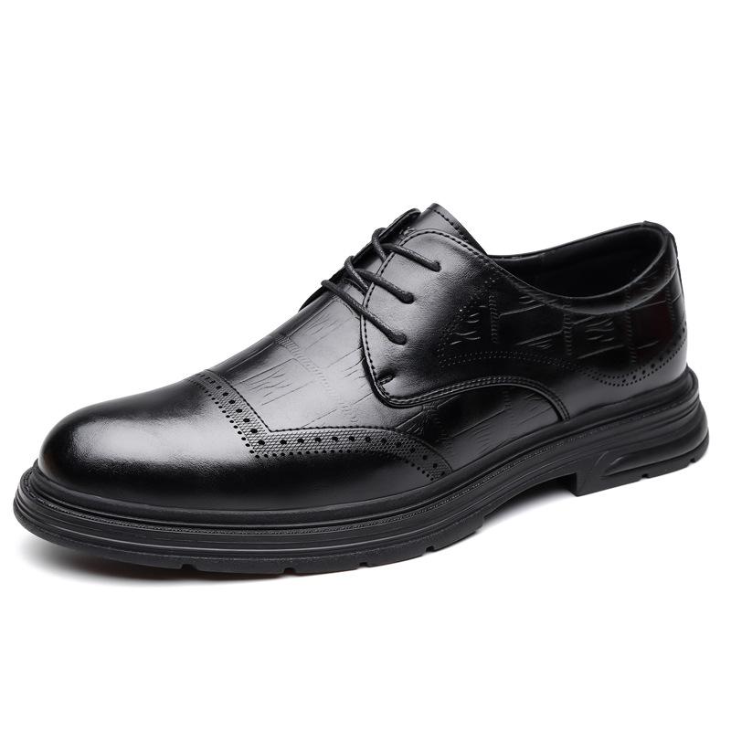 

Business leather shoes men s new men s formal leather shoes Baita single shoes security general leather shoes 38