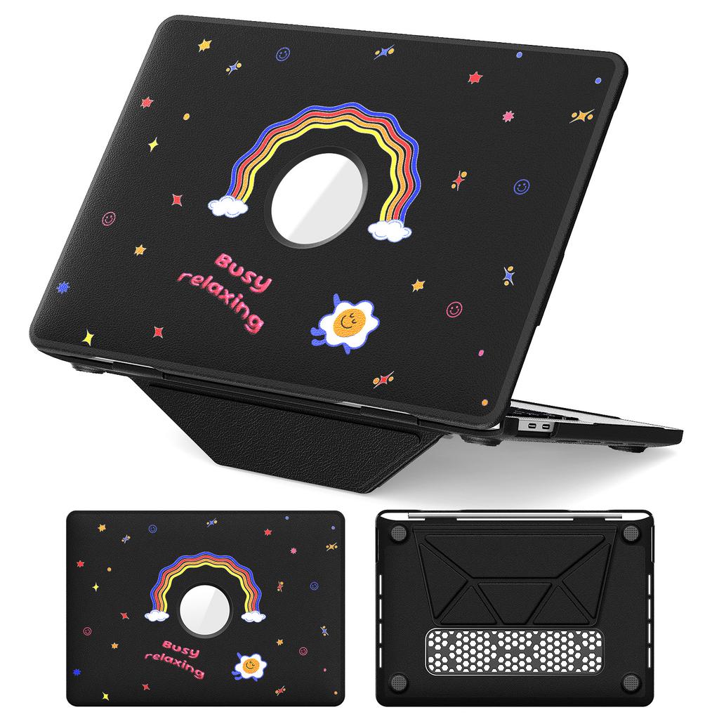 Pattern Printing Laptop Case for MacBook Pro 13 Inch (2020)/(2019)/(2018)/(2017)/(2016) Notebook Kickstand Cover