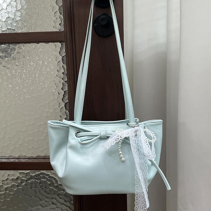 Handbag Women's Fashion Folded Bucket Bag 2025 New Simple Shoulder Women's Bag