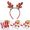 Mistletoe Headband for Christmas Antlers Headwear Hair Hoop for Christmas Headpiece Party Supplies