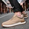 Fashion Casual Leather Men's Sneakers Low-top Casual Shoes Vintage Style All-match Sports Shoes Comfort Male Treking Footwear Trainers