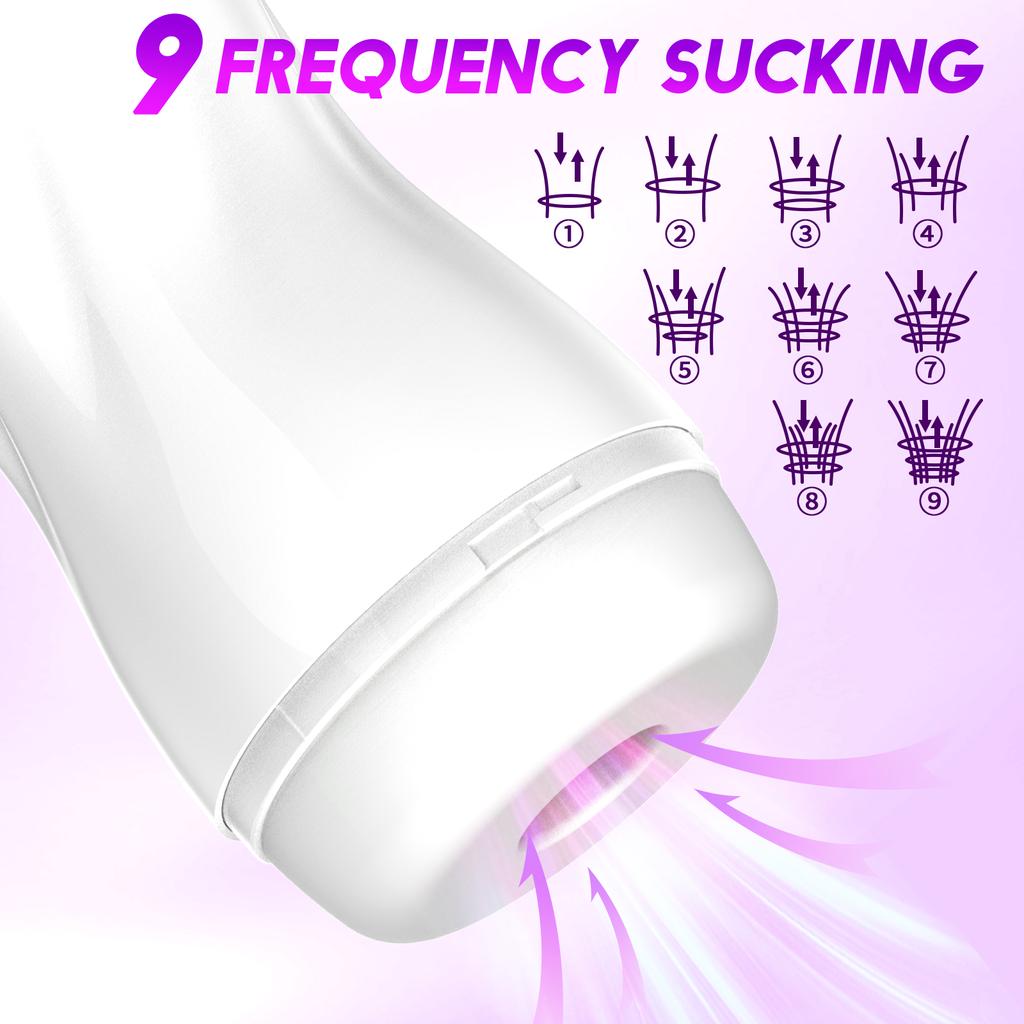 Automatic Masturbator for Men Vagina Heated Masturbation Cup Sucking Oral Blowjob Machine Pussy Male Sex Toys  Adult Supplies 18