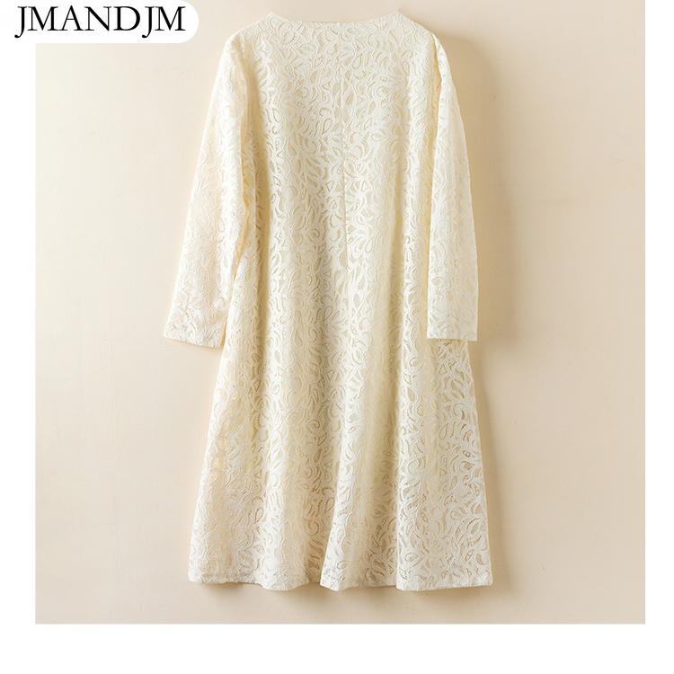 

2023 Плюс Размер Летняя Футболка Платье Женская Мода Свободное Платье Чистый Цвет Показать Тонкие Повседневные Женские Платья Трапеции Кружева О-Образным Вырезом С Половиной Рукава