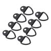 8pcs V Ring Tie Down Anchors Heavy Duty Steel V Ring Bolt On Trailer Anchor for Trailer Cargo Truck