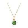 Pendentif - Pearls & Colors - Véritable Perle de Culture 6-7 mm - Or Jaune 375/1000 - Chaîne Argent 42 cm