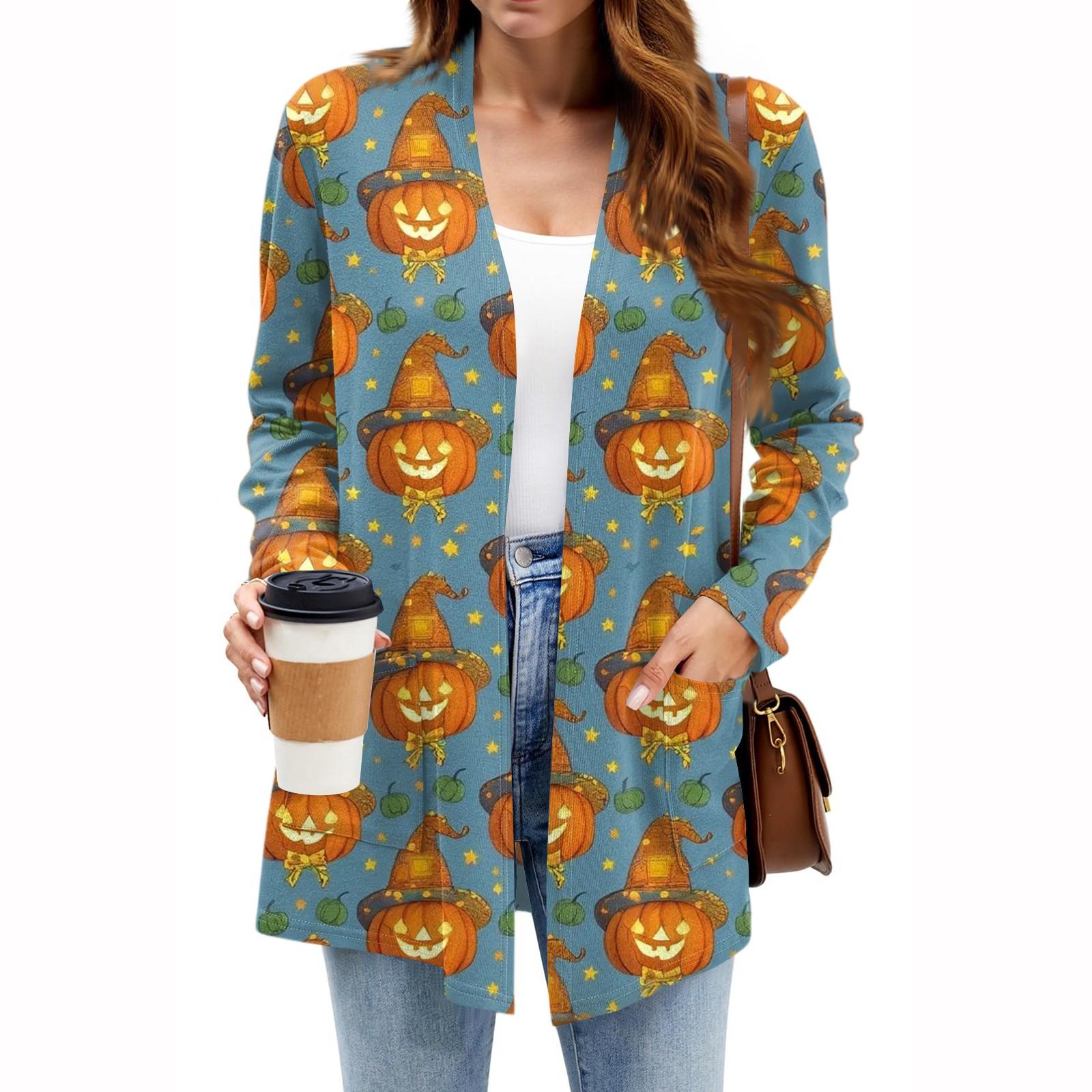 

Женские легкие кардиганы с открытой передней частью, с длинными рукавами, повседневные, свободные, тонкие кардиганы с карманами XL небесно-голубой