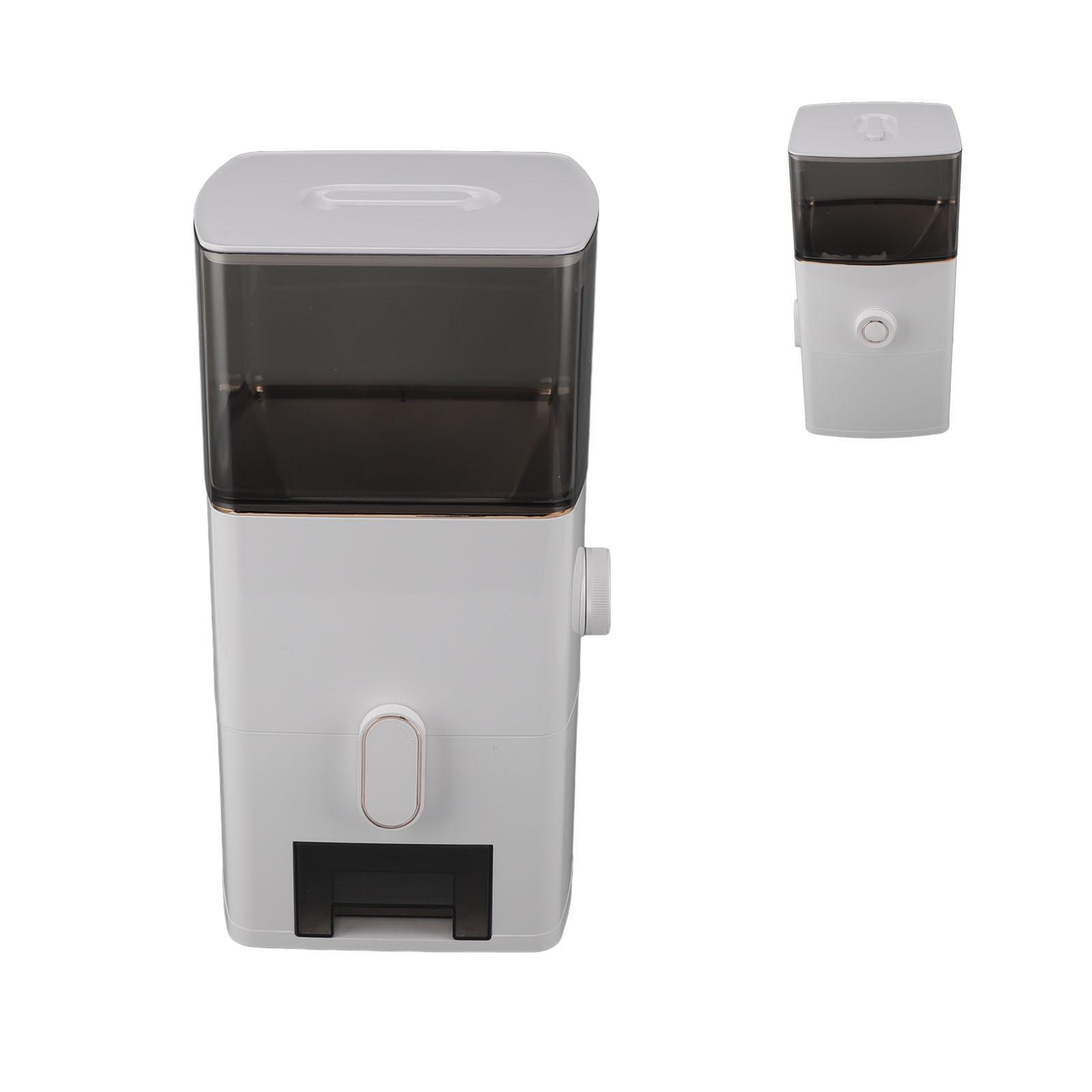 Rice Dispenser 13.2lb Capacity Transparent Window Dry Food Storage Container with Measuring Cup for Kitchen Flour Sugar