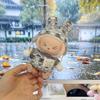 Only clothes for 15-17CM LABUBU v1v2 doll clothes outfit striped series sweater autumn and winter clothes for manual ear-drooping rabbit