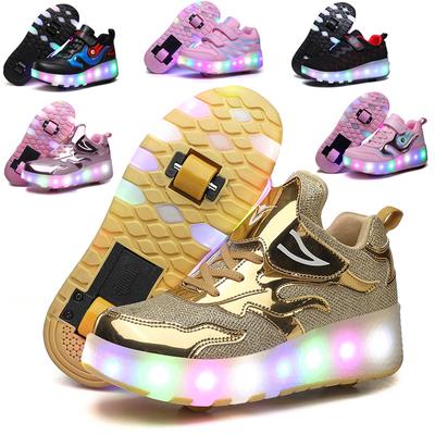 LED-Schuhe mit Rädern, Mesh-Rollschuh, leuchtendes Kind, leuchtende Herren- und Damen-Turnschuhe