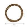 10-40cm DIY Floral Wreath Round Natural Rattan Ring Christmas Garland Hanging Flower Craft Ornament Wedding Window Decoration