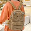 School bag children primary school girls cute girls letter plush kindergarten small backpack