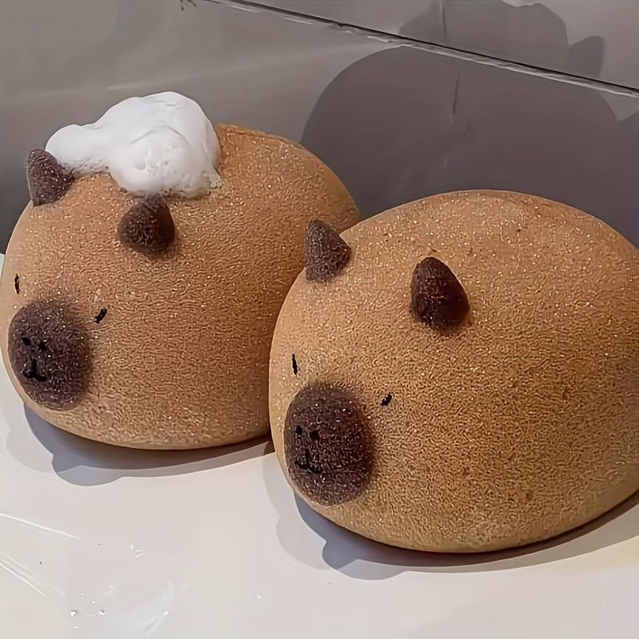 1Pcs Wash Blistering Capybara Bath Sponge Ball Body Exfoliate Household Baby Shower Brushes Bubble Sponges Cartoon Animal Shape